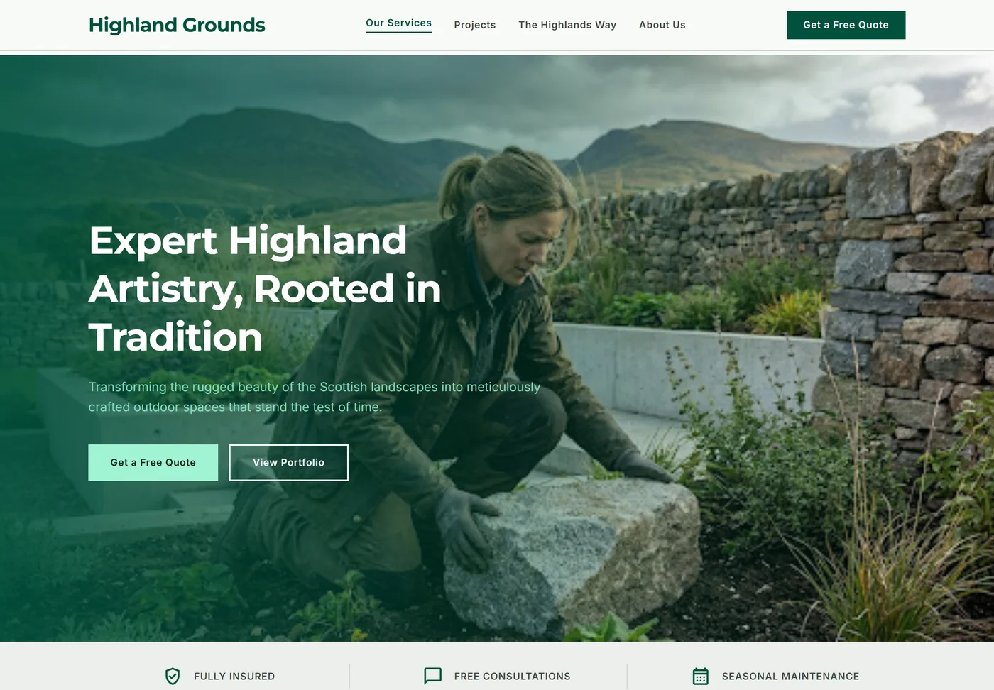 Highland Grounds Landscaping - after redesign